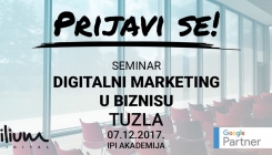 Požurite sa prijavom: Još nekoliko slobodnih mjesta za seminar digitalnog marketinga u Tuzli