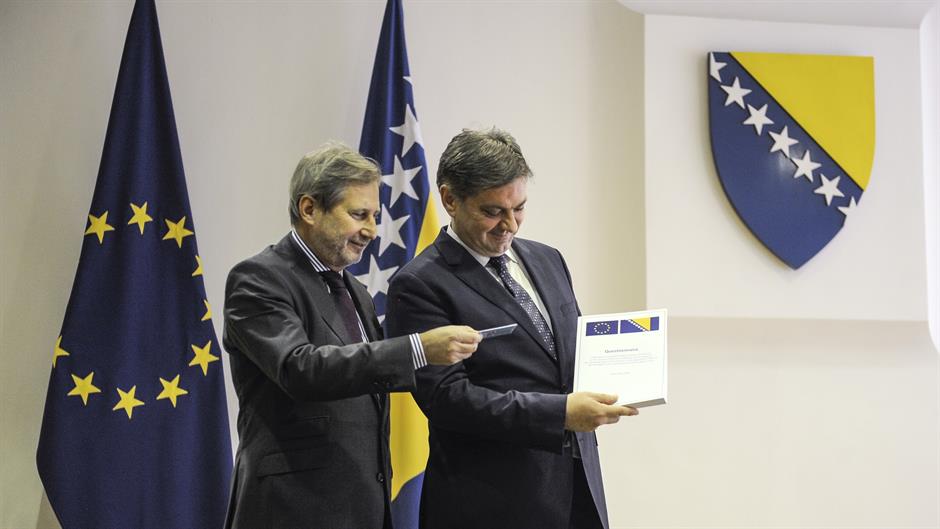 BiH danas predaje odgovore na Upitnik Evropske komisije