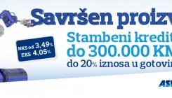 ASA BANKA: Stambeni krediti do 300.000 KM, od kojih i do 20% iznosa dobijate u gotovini (VIDEO)