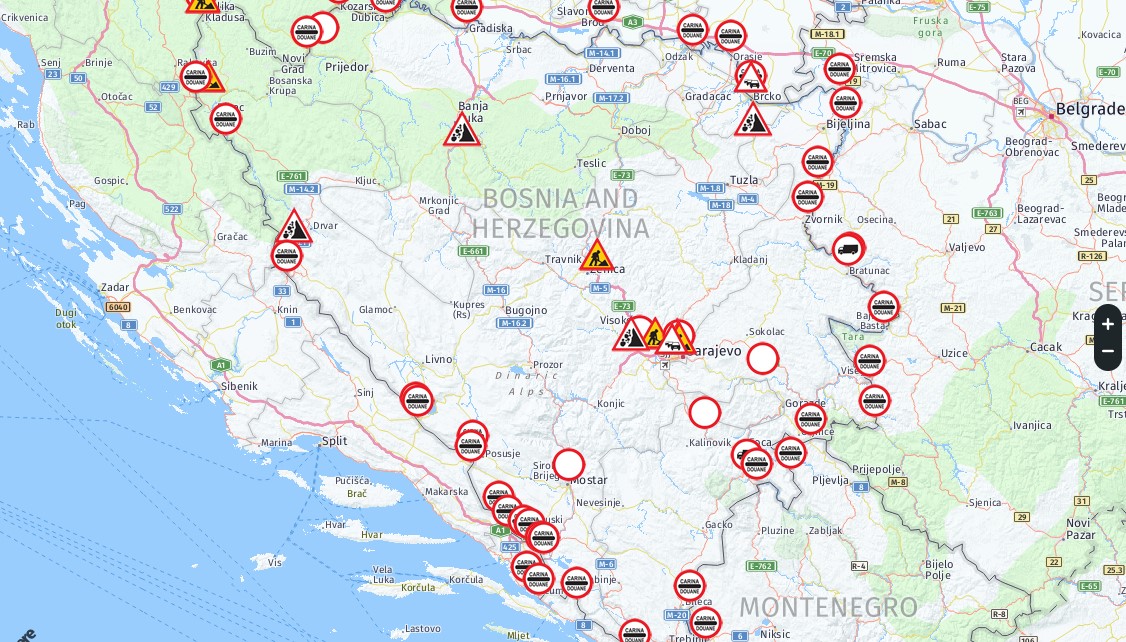 Subotnje gužve: Duge kolone vozila na graničnim prelazima