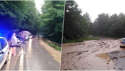 Blokada puta između Vlasenice i Milića: Odroni blokirali promet, kilometarske kolone (VIDEO)