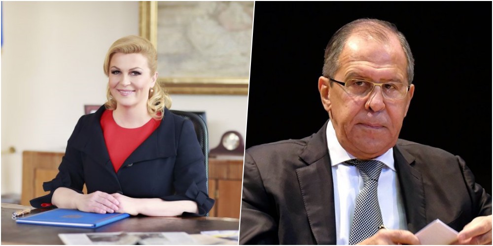 Grabar-Kitarović i Lavrov razgovarali o izborima u BiH