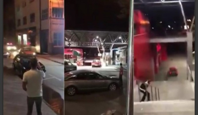 Akcija u Banjoj Luci: Bježeći od policije, vozač autom sišao niz stepenice! (VIDEO)