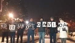 Članovi grupe 'Pravda za Davida' ispred parlamenta RS-a