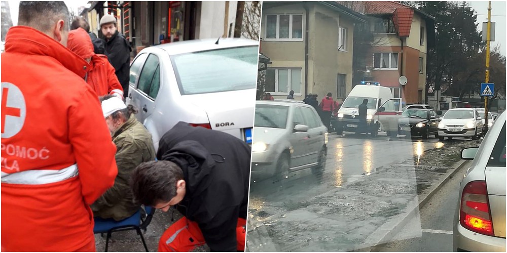 Pješak povrijeđen u saobraćajnoj nezgodi u Rudarskoj ulici