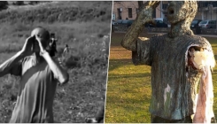 Veliki park u Sarajevu: Otkinuta ruka spomenika "Nermine, dođi!"
