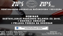 Kontinuirana edukacija računovođa i revizora: Drugi ciklus ZIPSpro edukacije 13. marta u Tuzli