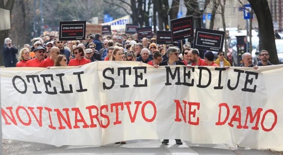 Protest novinara u Hrvatskoj: Dosta je bilo progona, samo želimo raditi svoj posao