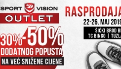 Velika rasprodaja u Sport Vision outlet radnji u Tuzli