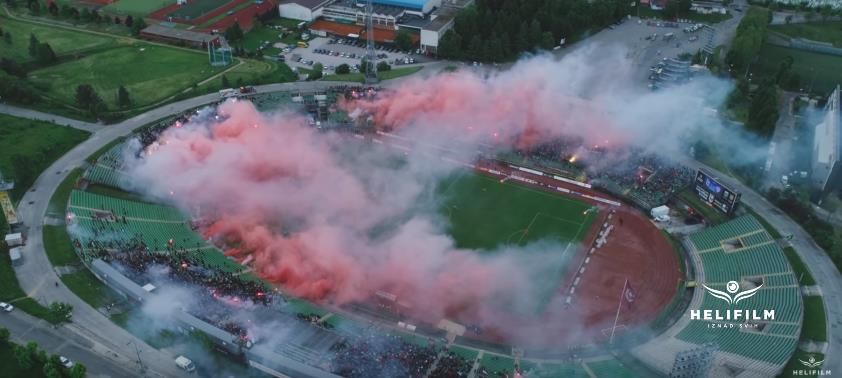 Ovako je iz zraka izgledala atmosfera proslave titule na Koševu (VIDEO)