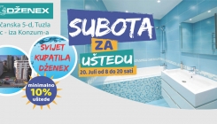 Subota koju ste čekali: Uštedite i do 50% u svijetu kupatila Dženex u Tuzli