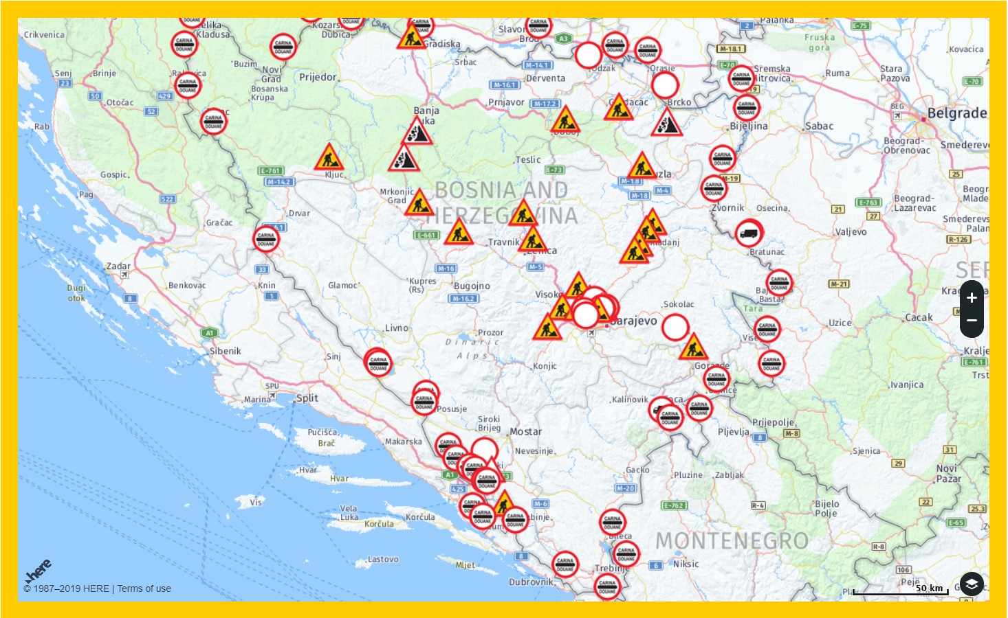 Stanje na cestama širom BiH: Zbog magle smanjena vidljivost