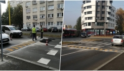 Kružni tok kod 'Tenisa': Postavljen usporivač brzine iz pravca Brčanske Malte (FOTO)