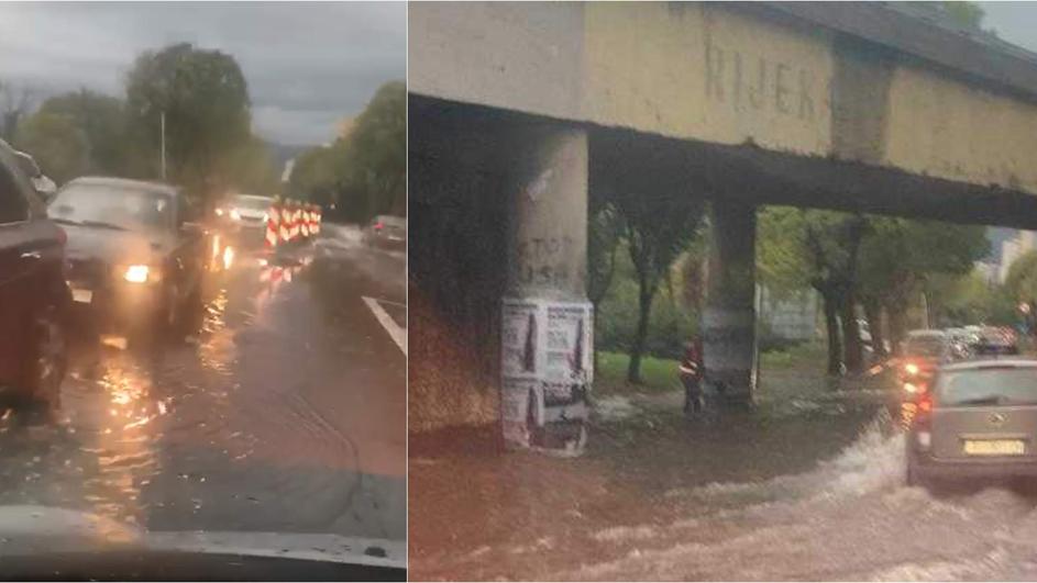 Hrvatska: Veliki pljuskovi potopili ulice Rijeke, neki otoci odsječeni