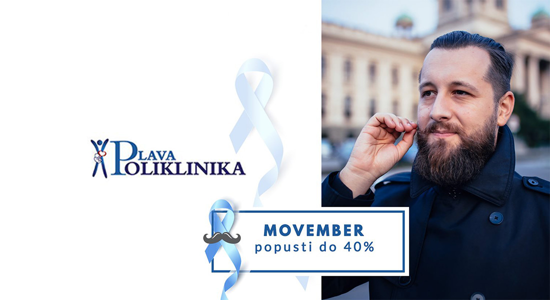 'Movember' u Plavoj Poliklinici: Brkove i bradu pusti, popuste ne propusti!