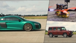 Nesvakidašnja trka: Ko je brži, autić na daljinski, dron, G klasa ili ipak Audi R8?