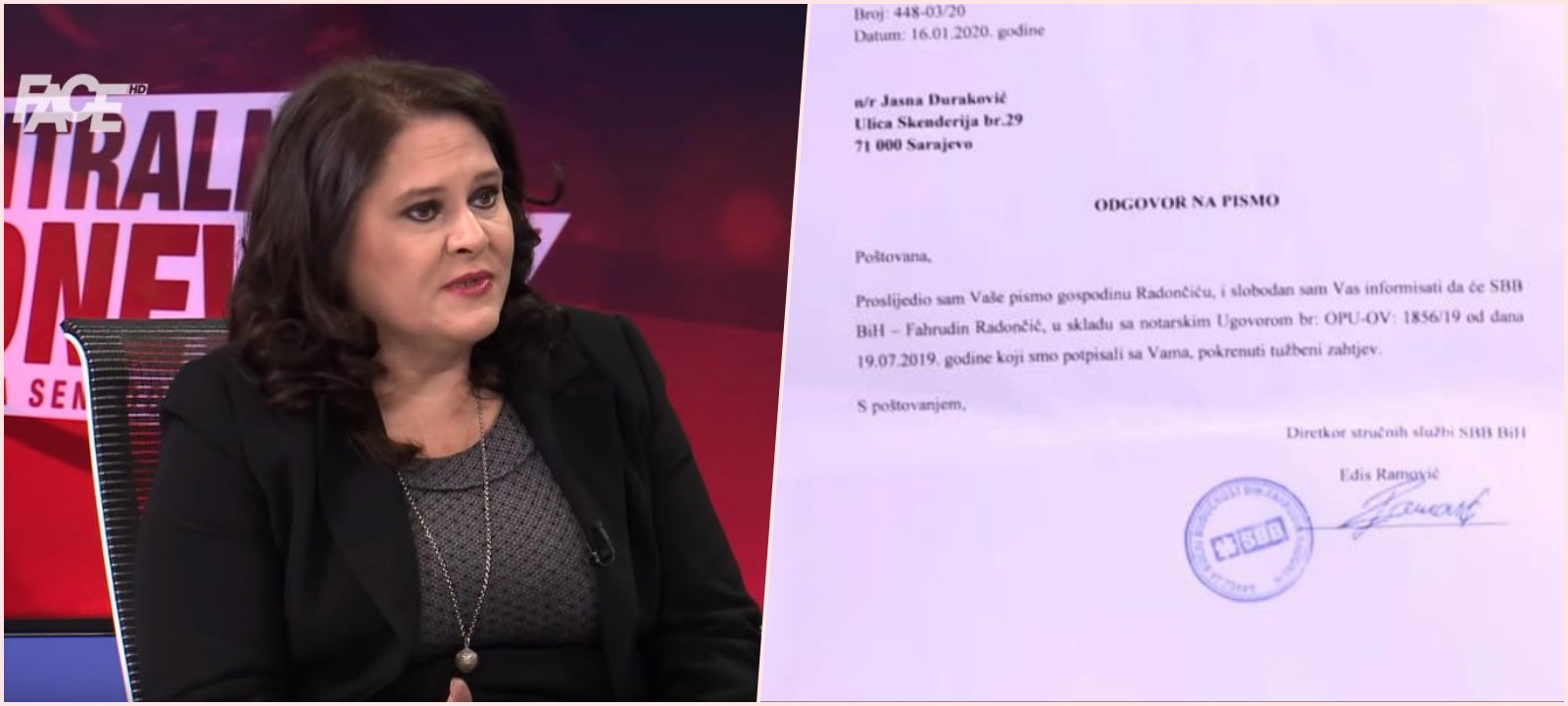 Jasna Duraković: SBB me tuži, nisam ovo očekivala od Radončića, nisam htjela biti kukavica i predati se bez borbe