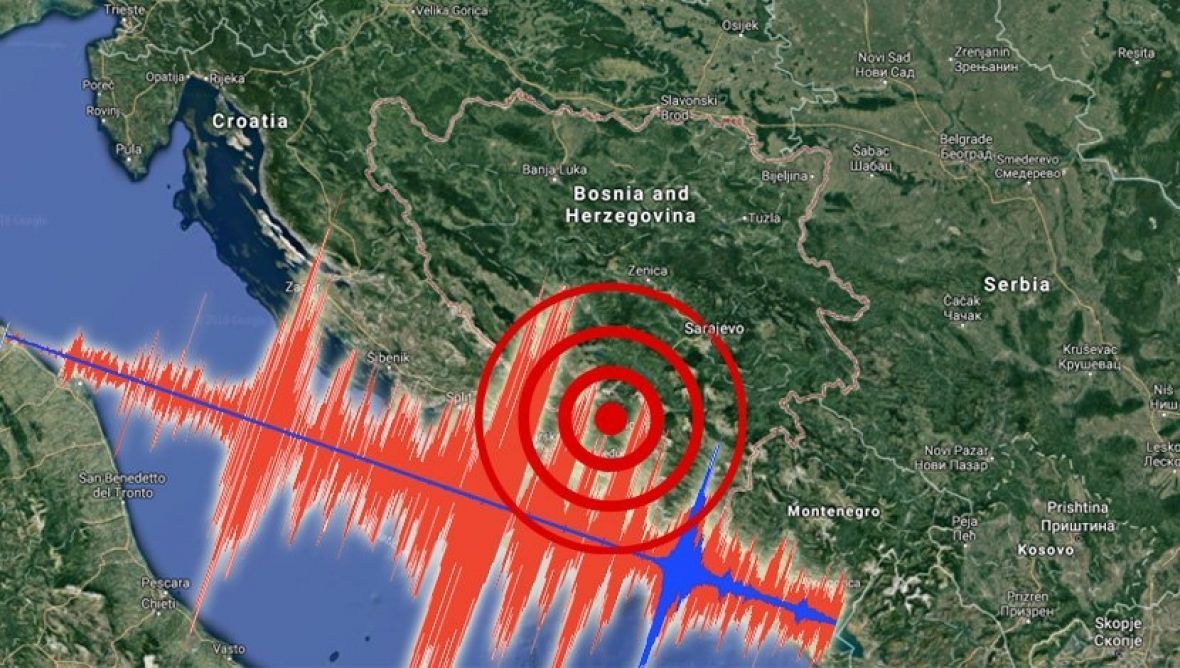 Građani BiH osjetili novo podrhtavanje tla, jačina iznosila 2,4 stepena po Richteru