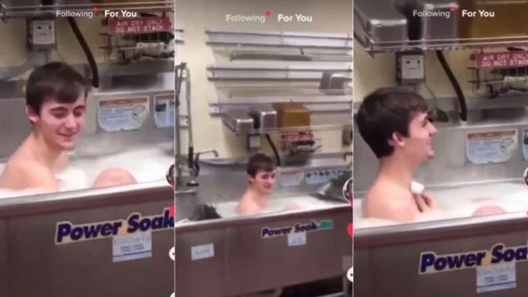 Objavio video kako se kupa u sudoperu restorana, poslije toga odmah je dobio otkaz
