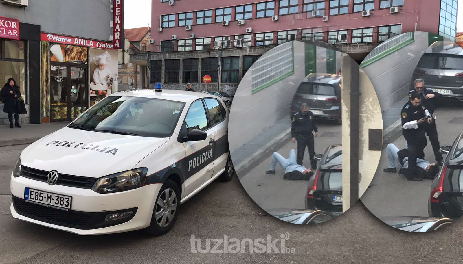 Tuzla: Muškarac koji napao policajca biće predat u nadležnost Tužilaštva