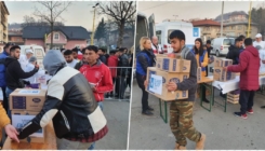 Tuzla: "Merhamet" i "Islamic Relief" podijelili 500 paketa pomoći migrantima u Tuzli