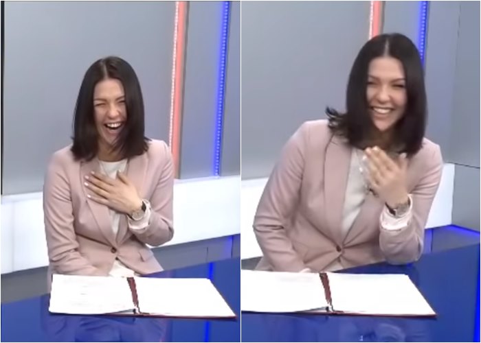 Ruska TV voditeljka prasnula u smijeh zbog iznosa socijalnih izdavanja