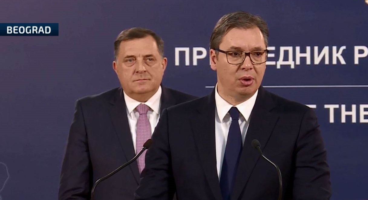 Vučićeva poruka Dodiku i Cvijanović: Sve radite pravno, demokratski, kroz institucije