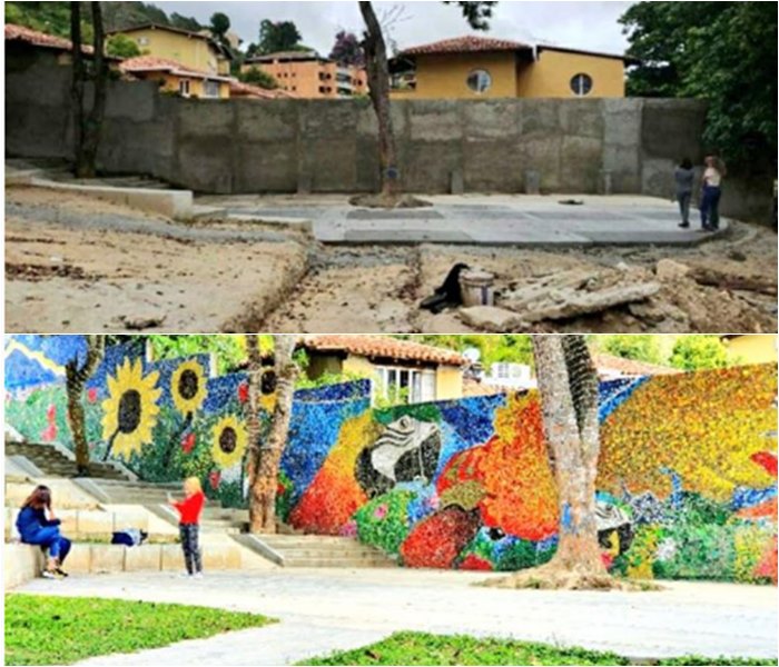 Eko-kreativno: Umjetnik napravio eko mural od 200 hiljada čepova