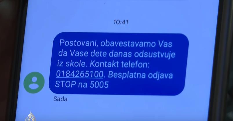 Škola SMS-om obavještava roditelje ako dijete nije došlo na nastavu