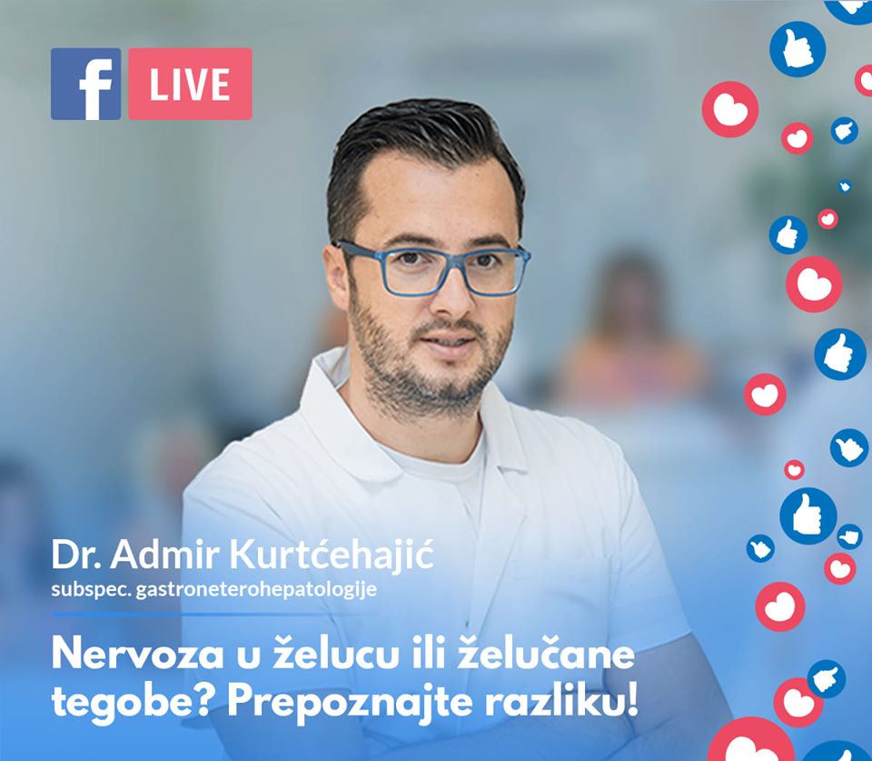 Dr. Admir Kurtćehajić: 'Nervoza u želucu ili zelučane tegobe, prepoznajte razliku u vrijeme pandemije?'