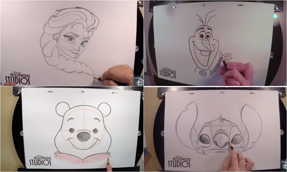 Za male kreativce: Disney ima besplatne časove tako da možete naučiti crtati Mickeya, Elsu, Olafa i mnoge druge likove!