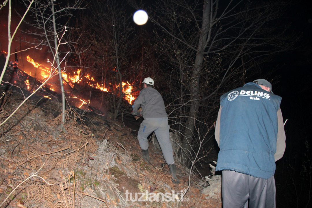 Tuzla: Vatrogasci ponovo na terenu, aktiviran požar u Vilušićima