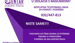 Niste same: Besplatna telefonska linija za pravnu i psihološku podršku za žene