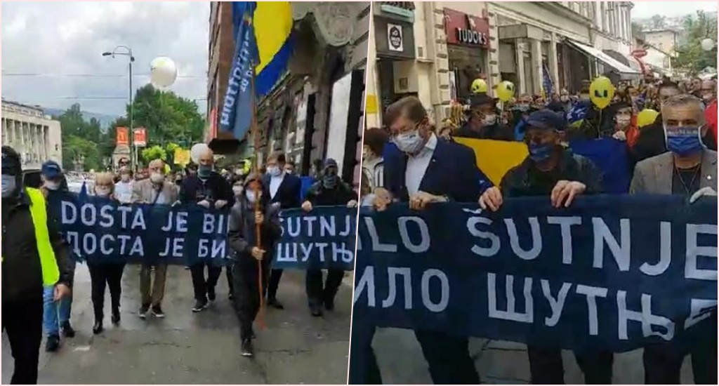 Dosta je bilo šutnje: U Sarajevu mirna protestna šetnja 'Platforme za progres'