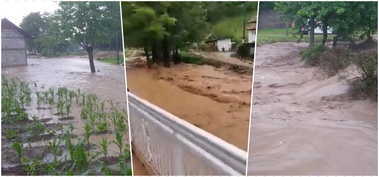 Nevrijeme u TK: Kiša prouzrokovala bujice u Gračanici, Srebreniku i Lukavcu