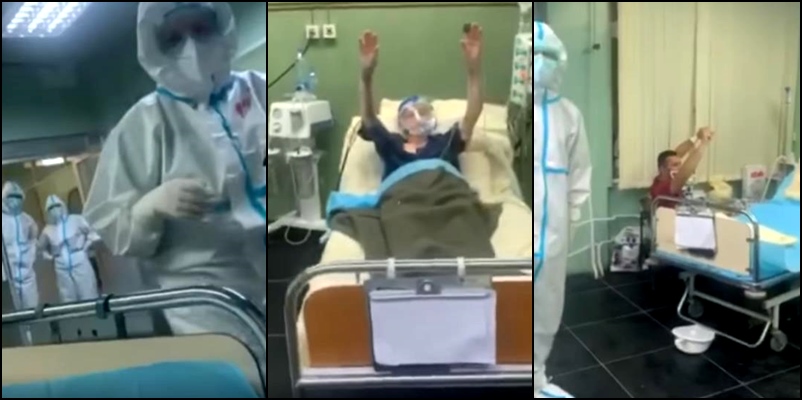 Hit snimak iz crnogorske Covid-bolnice: Hajmo baba, hajmo legendo