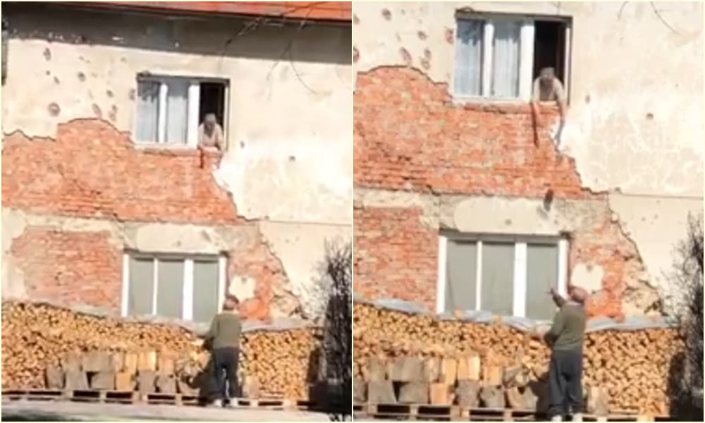 Stariji bračni par iz Bugojna oduševio region načinom kako unosi drva u kuću