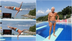 Najstariji skakač u vodu: 79-godišnji Austrijanac stigao na takmičenje u Hrvatsku
