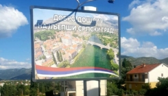 Provokativni billboard na ulazu u Trebinje kao podrška Vučiću i Dodiku