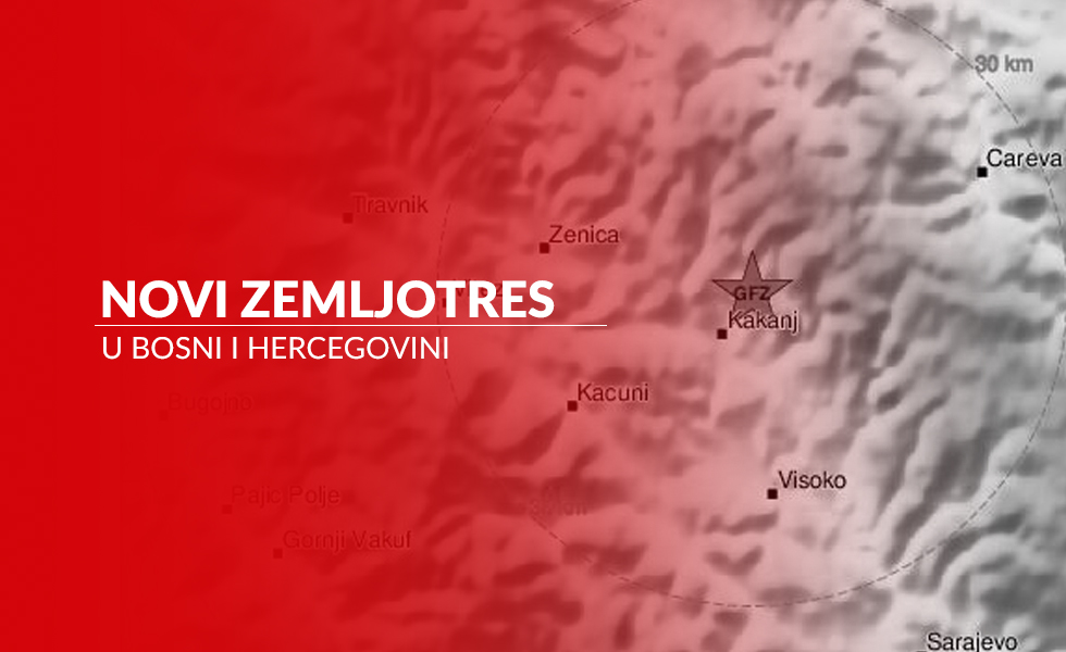 Zemljotres od 3,3 stepena po Richteru potresao BiH