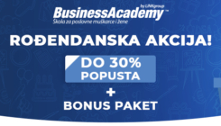 BusinessAcademy vam za svoj rođendan poklanja do 30% popusta i bonus paket za vrhunsko školovanje