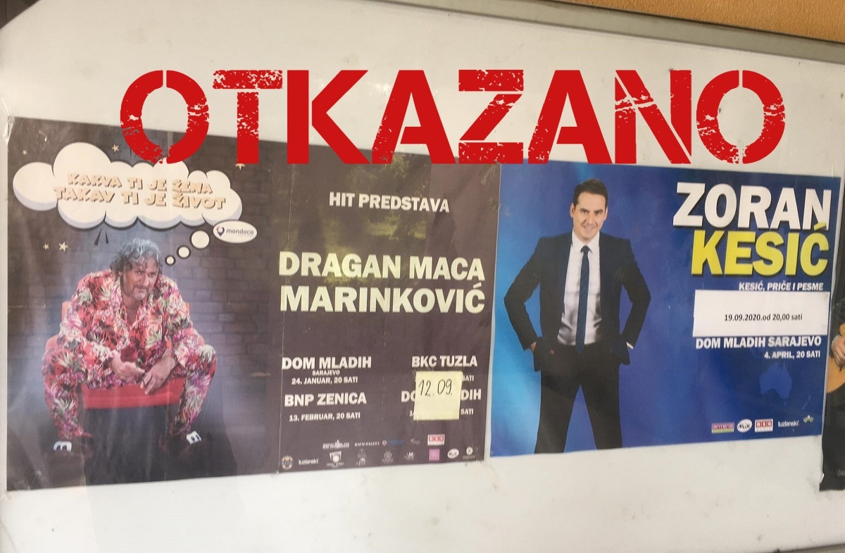 Tuzla: Otkazane autorske predstave Dragana Marinkovića Mace i Zorana Kesića