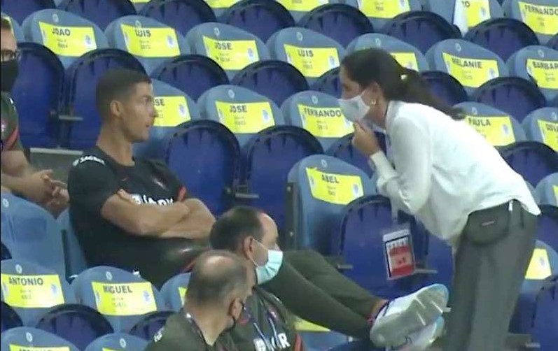 Ronaldo na tribinama nije poštovao mjere zaštite, intervenisali organizatori meča