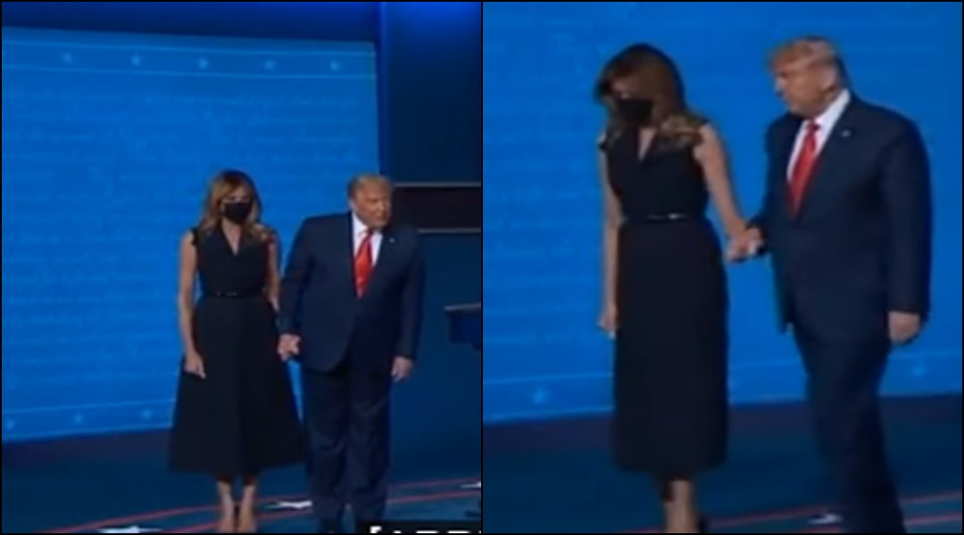 Snimljen trenutak između Melanije i Trumpa nakon debate: "Da li je ona dobro?"