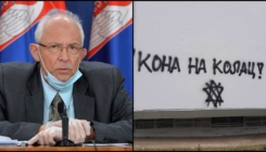 Srbija: Osvanuo grafit u kojem se pozva na ubistvo epidemiologa Kona