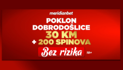 Meridian poklon od 30 KM za besplatnu sportsku prognozu plus 200 besplatnih spinova!