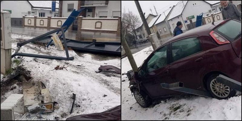 Novi Sad: Mladić uz prijetnju pištoljem oteo automobil pa udario u autobusko stajalište