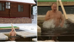 Predsjednika Rusije nije briga za hladnoću: Putin se na -20 °C kupao u zaleđenom jezeru