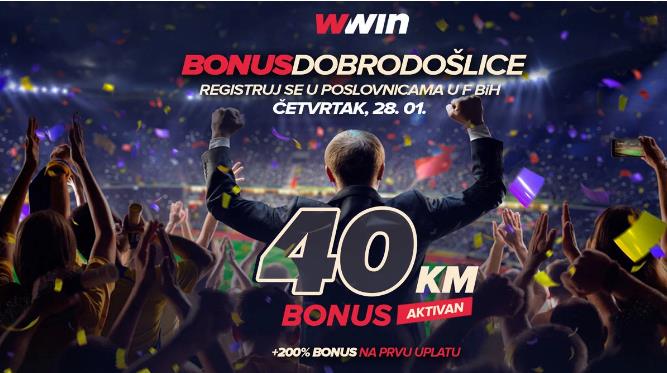 Ne propustite sjajnu priliku: Wwin - bonus dobrodošlice – četvrtak 28.01.2021.