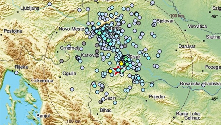 Novi zemljotres magnitude 3.1 kod Petrinje, osjetio se i u Zagrebu